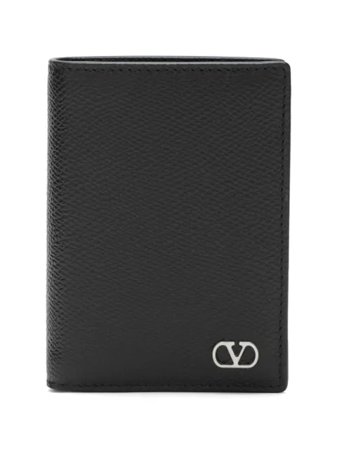 Valentino Garavani VLogo Signature grained-leather card holder