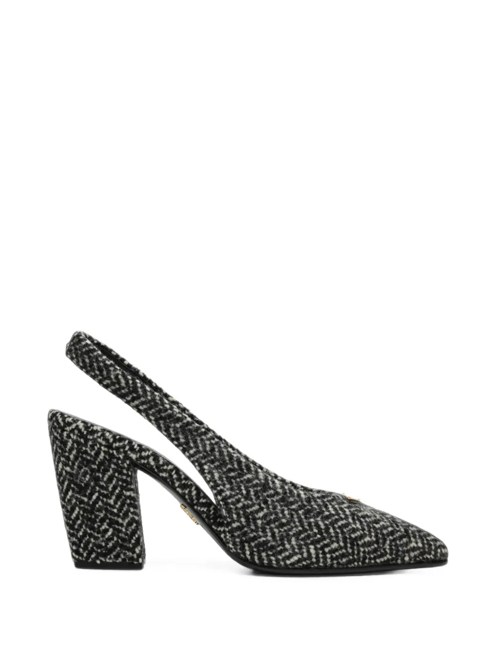 Prada escarpins à bride arrière - Noir