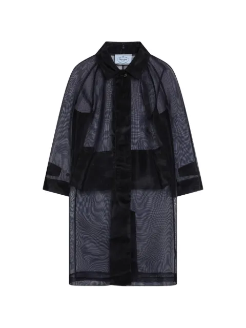 Prada single-breasted crinoline coat