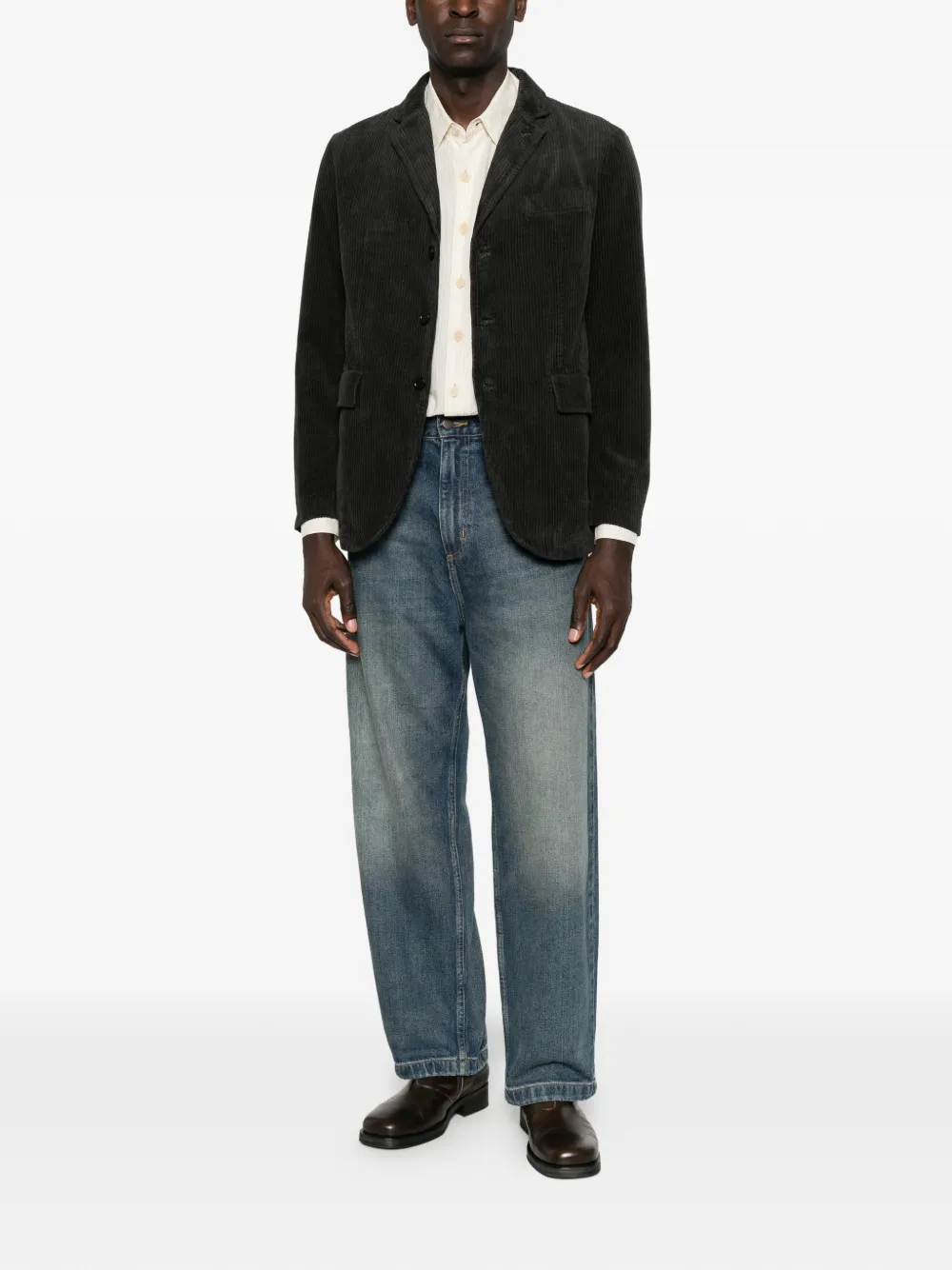 ASPESI Kuki corduroy blazer Grijs