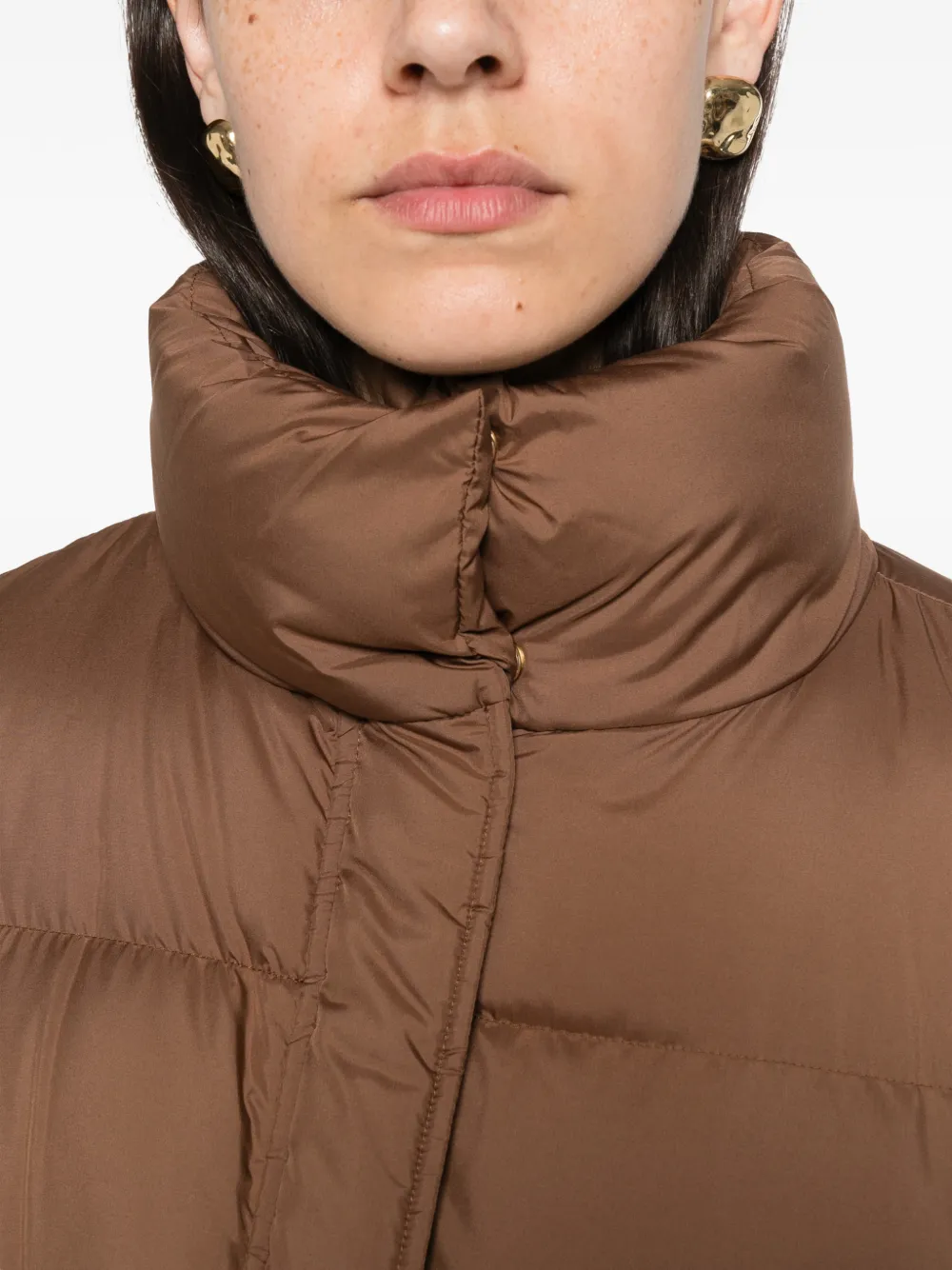 Max Mara Gewatteerd donsjack Bruin