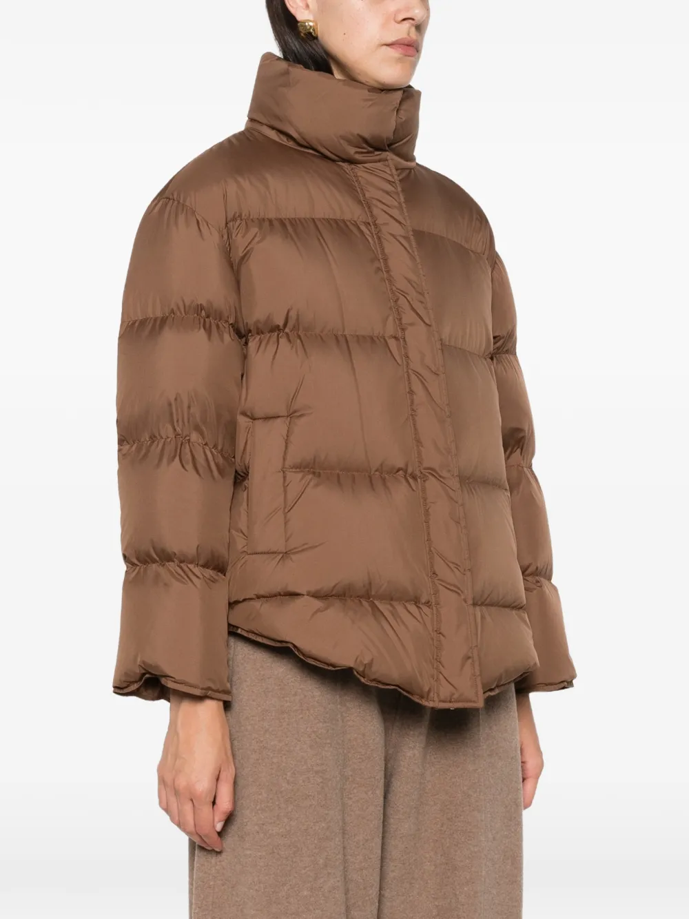Max Mara Gewatteerd donsjack Bruin