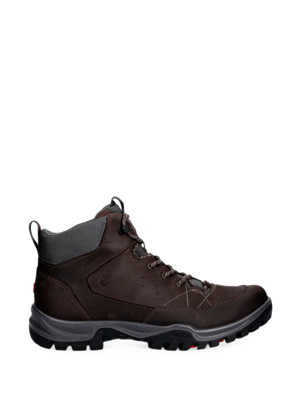 Ecco Receptor Trekk Leather Hiking Boots In Brown