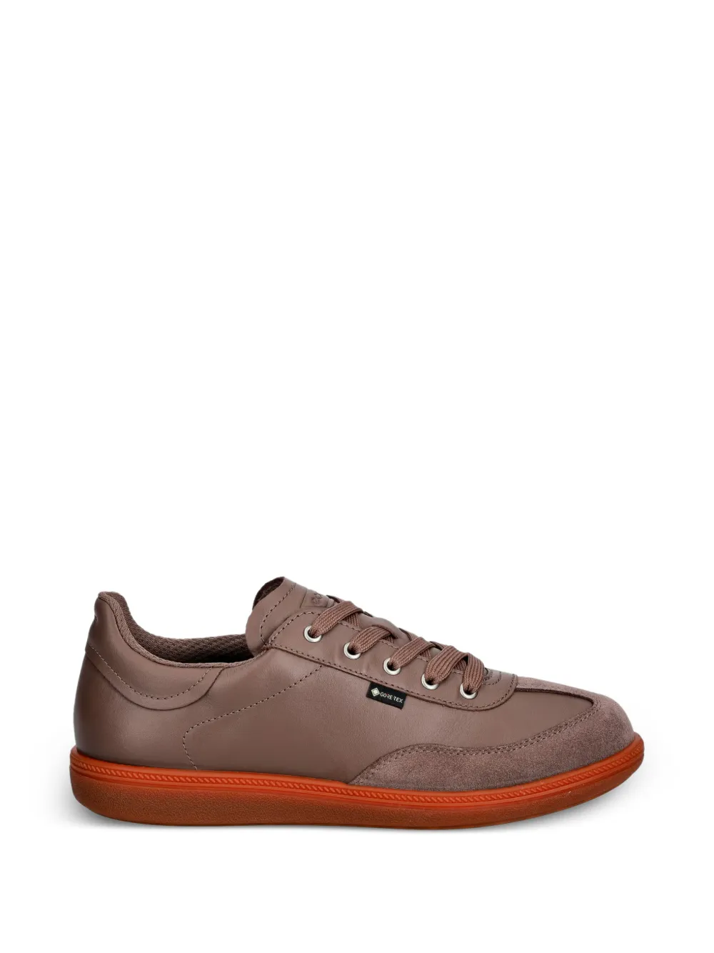 Ecco Soft 11 Leather Low-top Sneakers In Brown