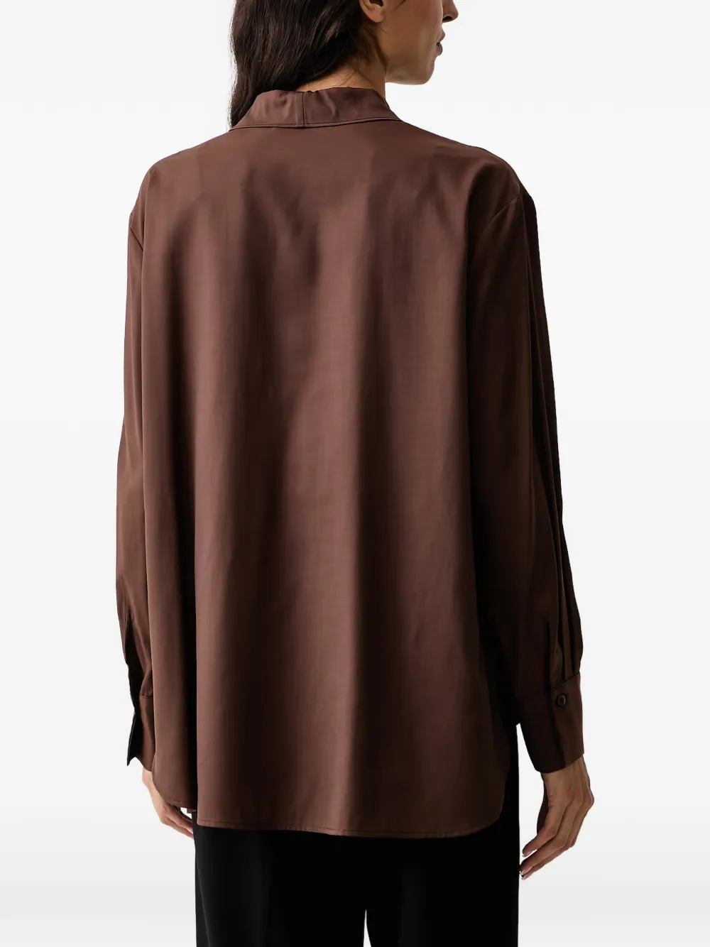 Eleh Blouse met strik Bruin