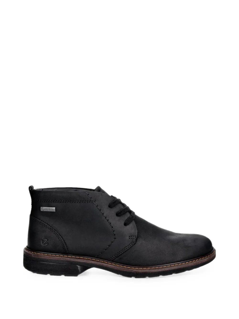 Ecco Jamestown Lace-up Leather Chelsea Boots In Black