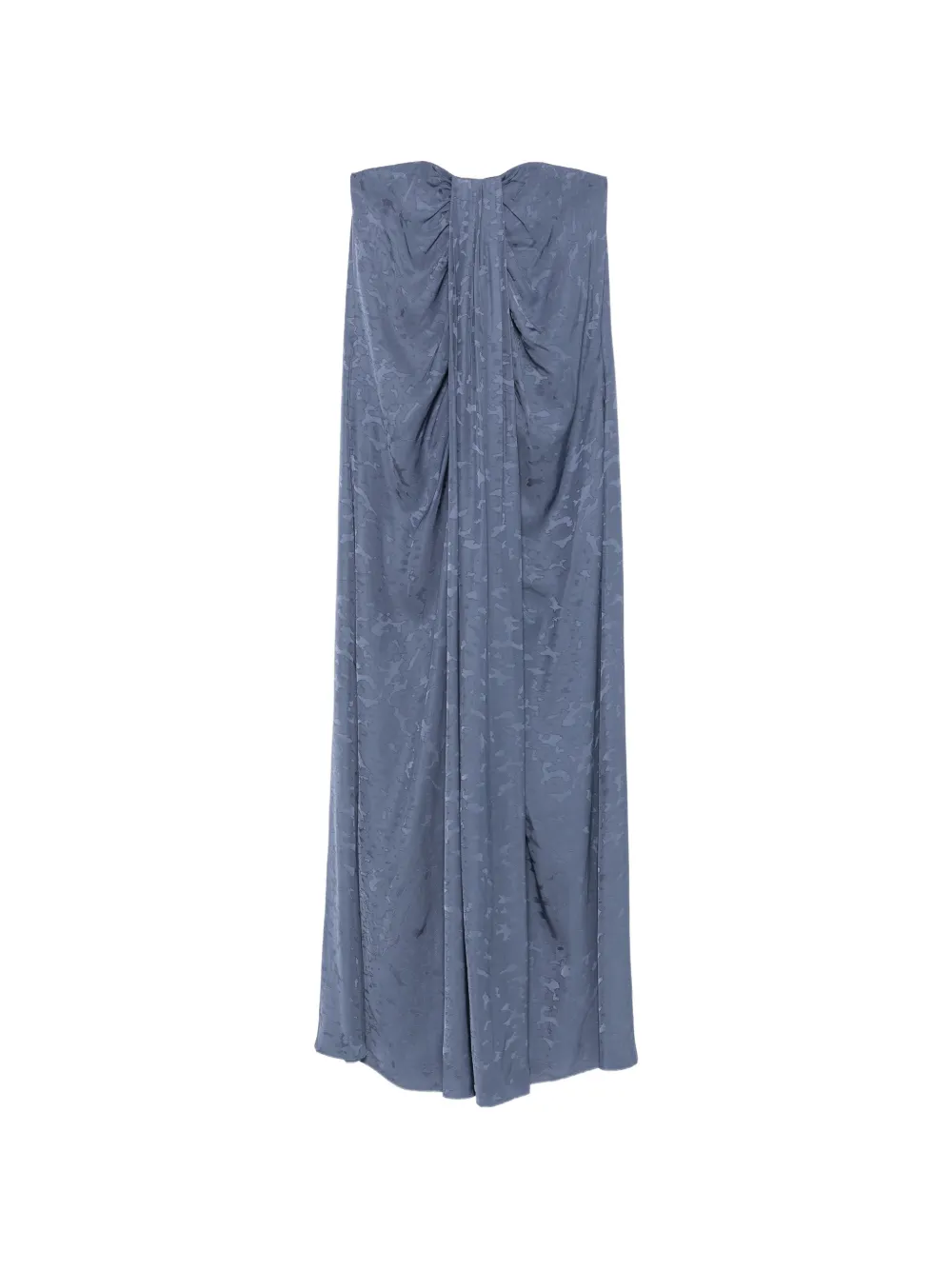 JOSEPH Mia leo-jacquard strapless maxi dress