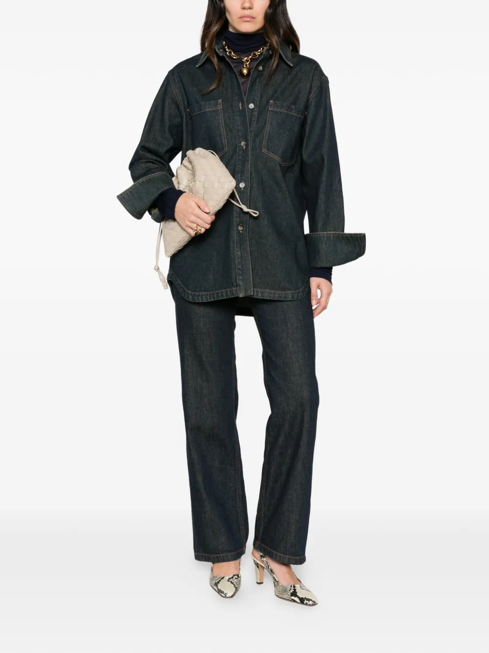 JOSEPH Chams straight jeans Blauw
