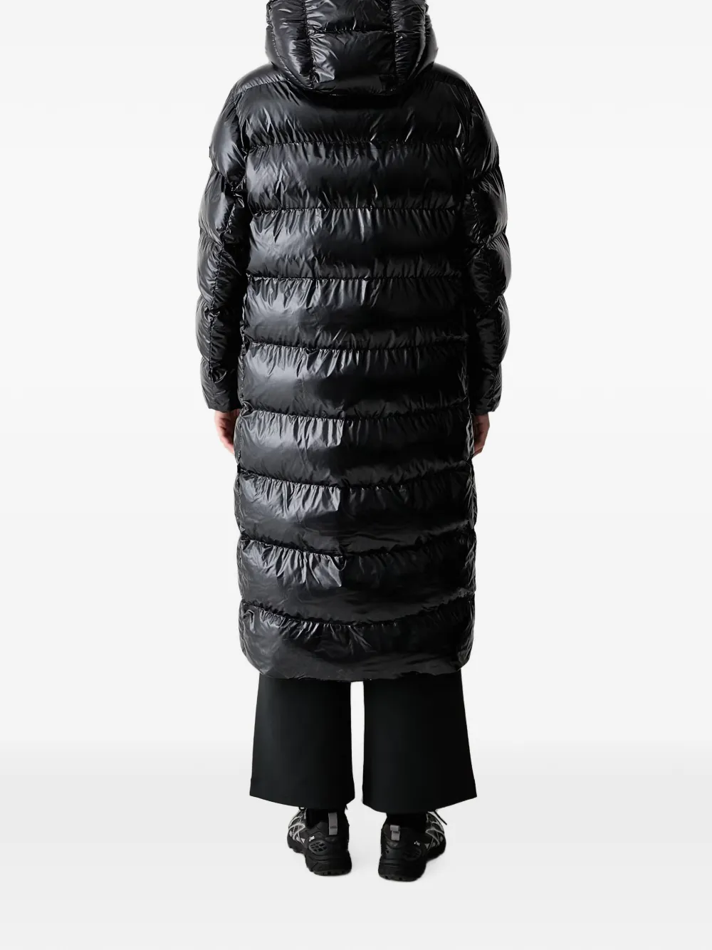 Napapijri Glane quilted hooded coat Zwart