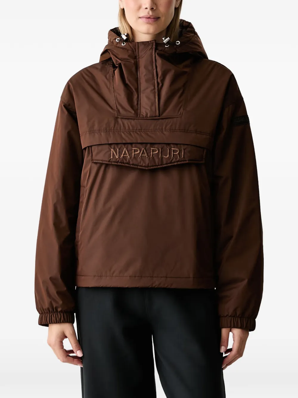 Napapijri Rainforest Optique logo-embroidered hooded jacket