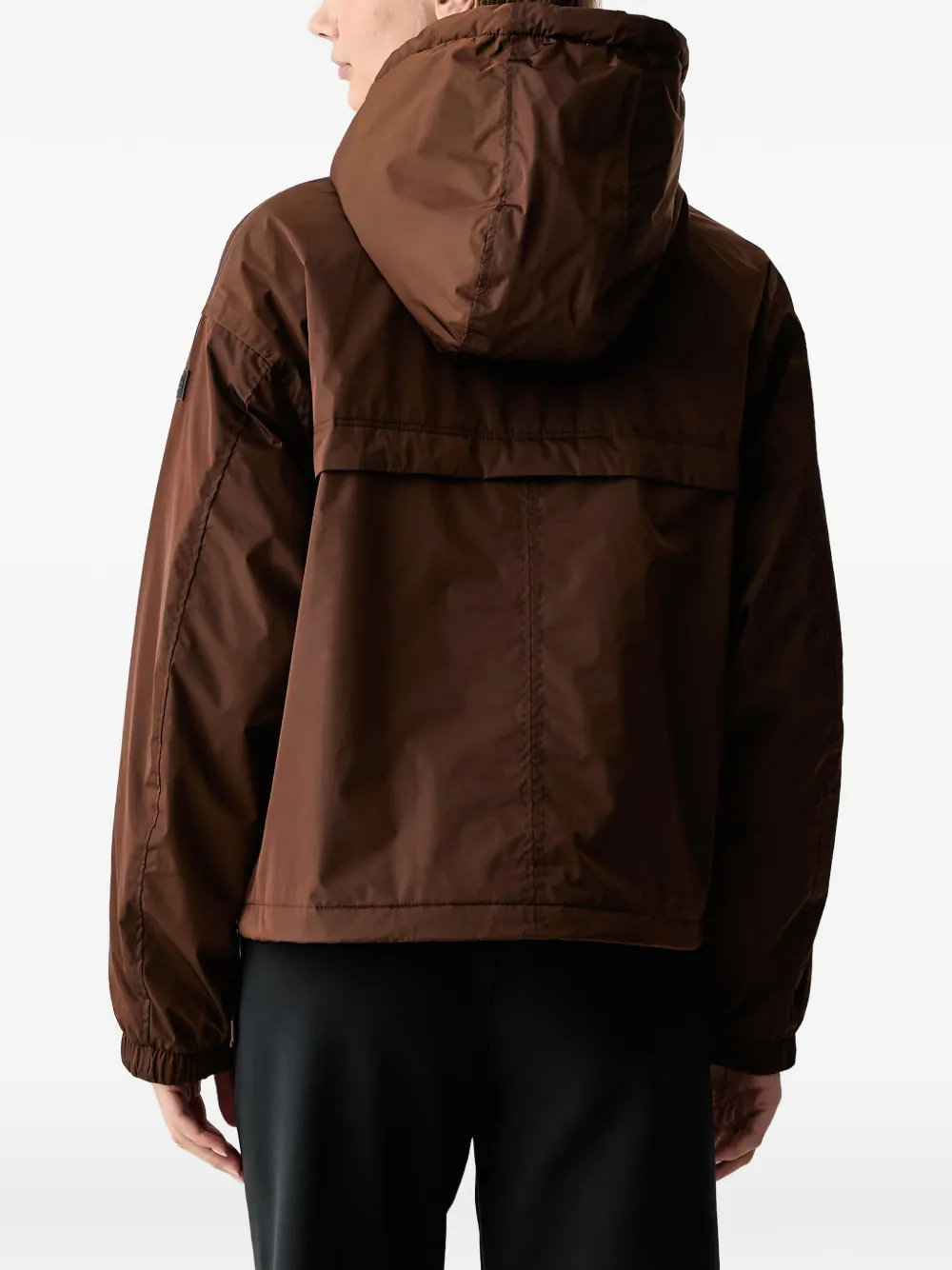 Napapijri Rainforest Optique logo-embroidered hooded jacket Bruin