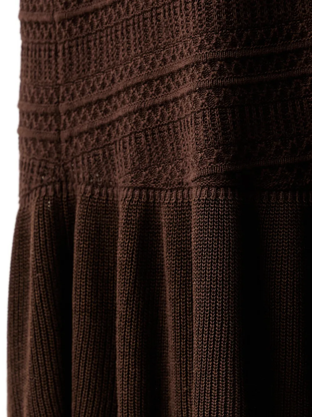 Morgan ruffled midi dress Bruin
