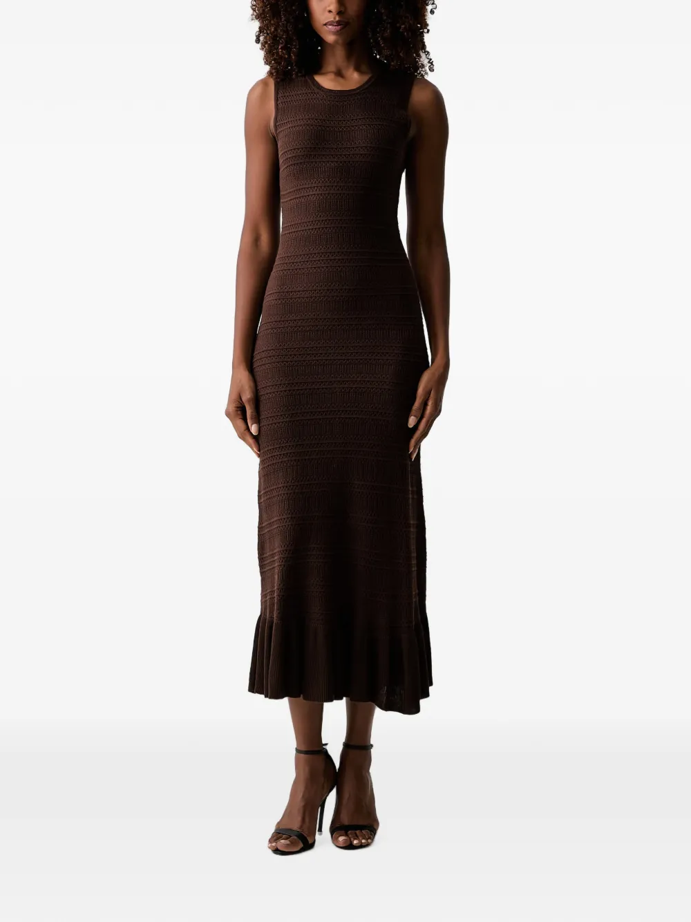 Morgan ruffled midi dress