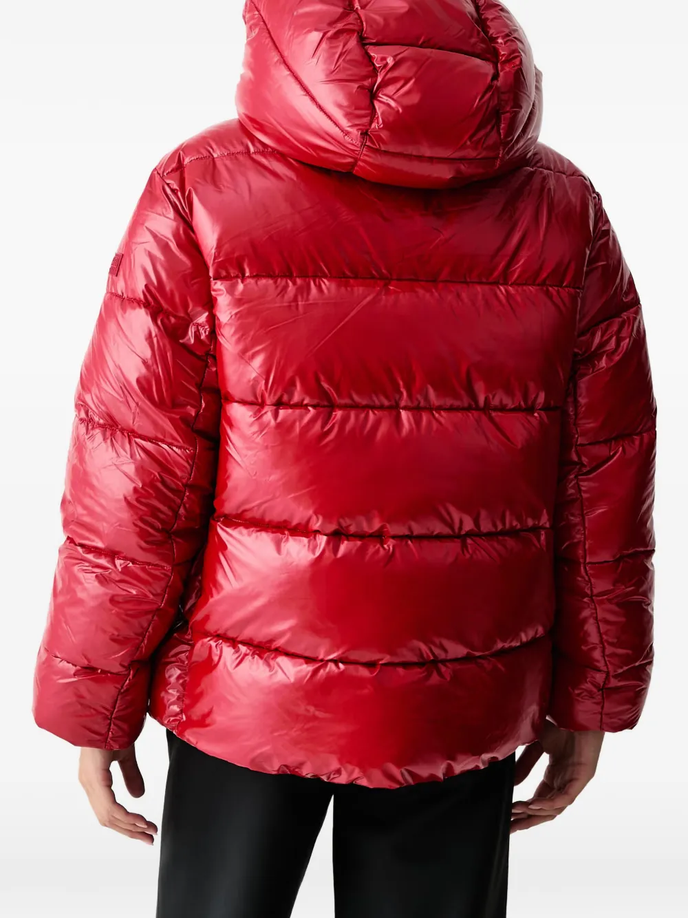 Napapijri Glane Mirror hooded puffer jacket Rood
