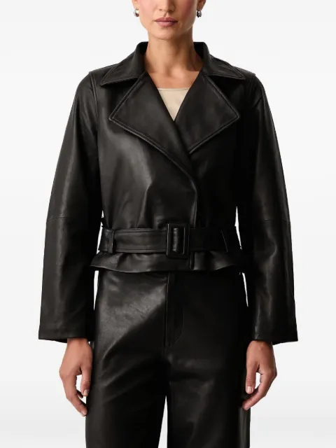Mos Mosh MMLasco belted leather jacket