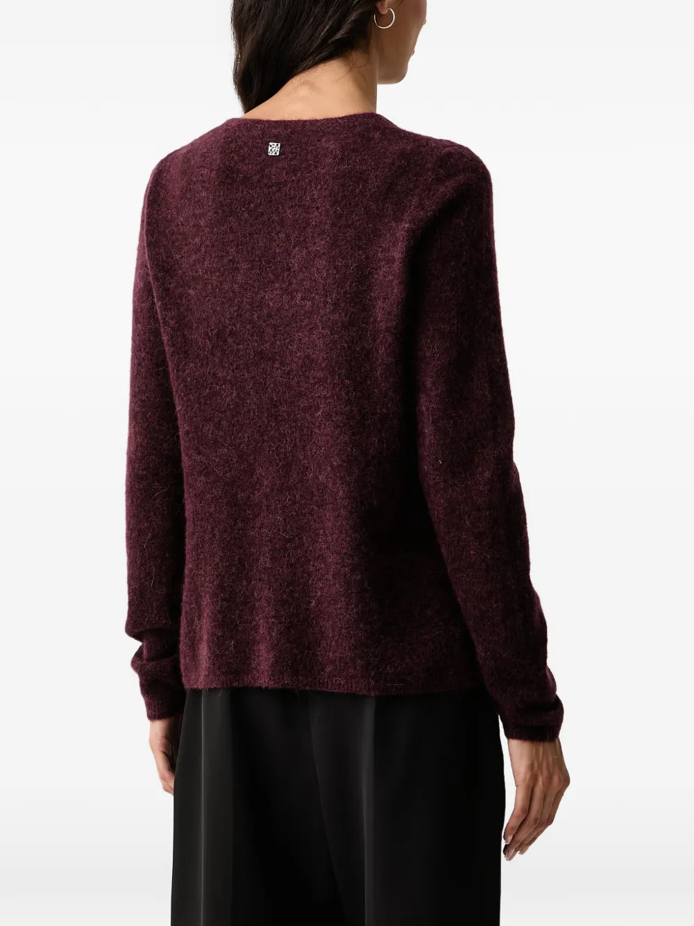 Mos Mosh Mape Sophia trui met V-hals Rood