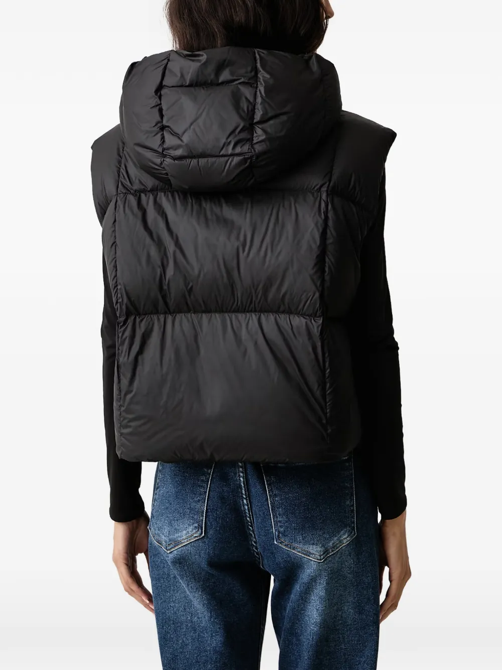Mos Mosh Kiara Tally gewatteerde bodywarmer met capuchon Zwart