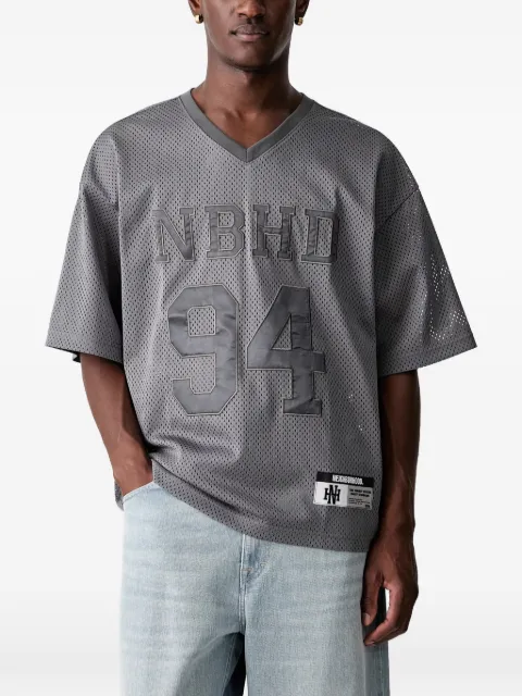 Neighborhood T-Shirt aus Mesh mit Logo-Patch
