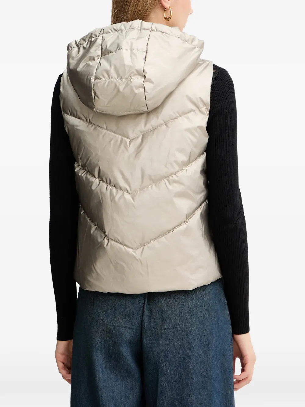 Morgan Bodywarmer met capuchon Goud