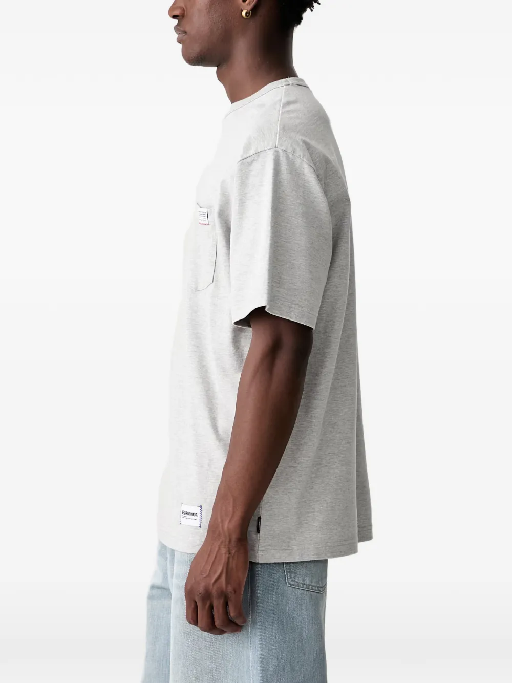 Neighborhood T-shirt met logopatch Grijs