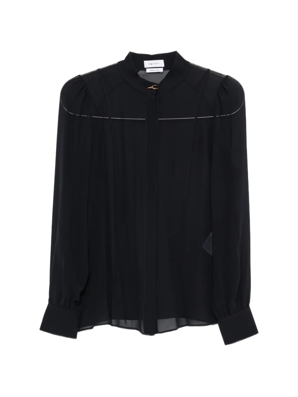 Alexander McQueen sheer-sleeve shirt
