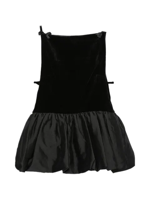 Self-Portrait velvet peplum top