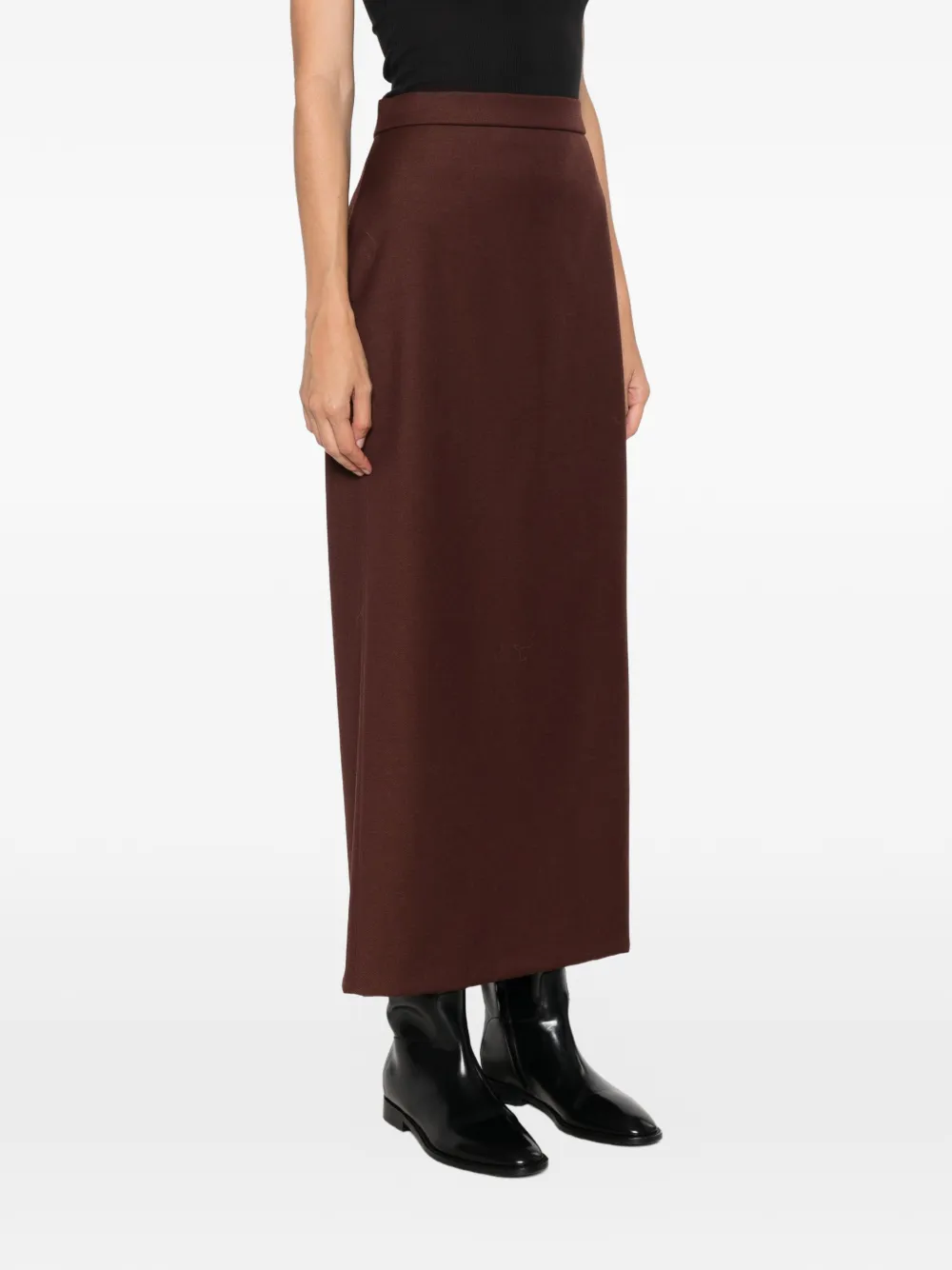 Max Mara Straight midi-rok Bruin