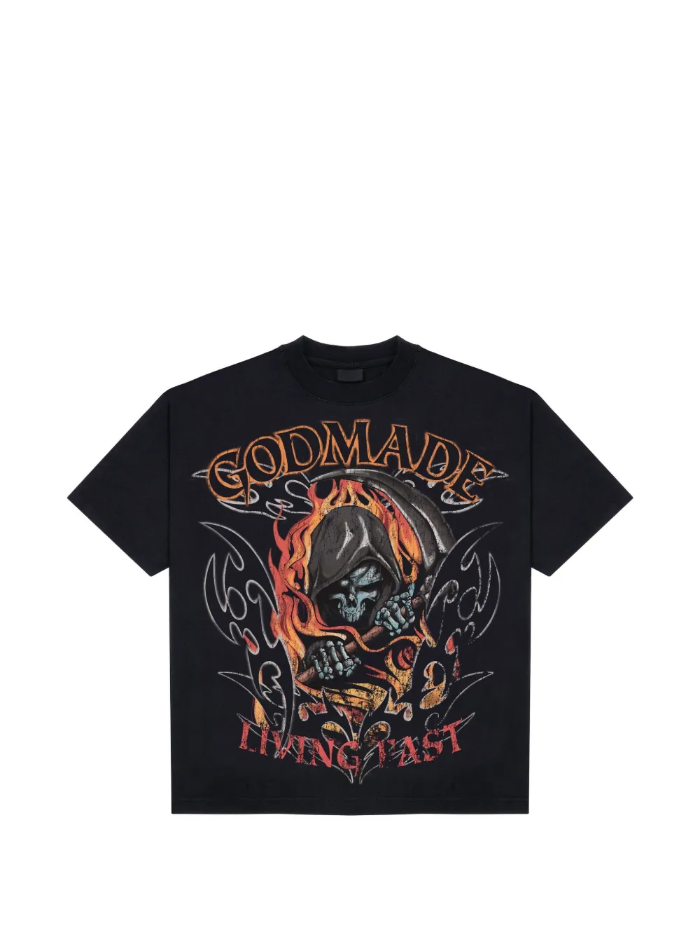 GODMADE graphic-print washed t-shirt