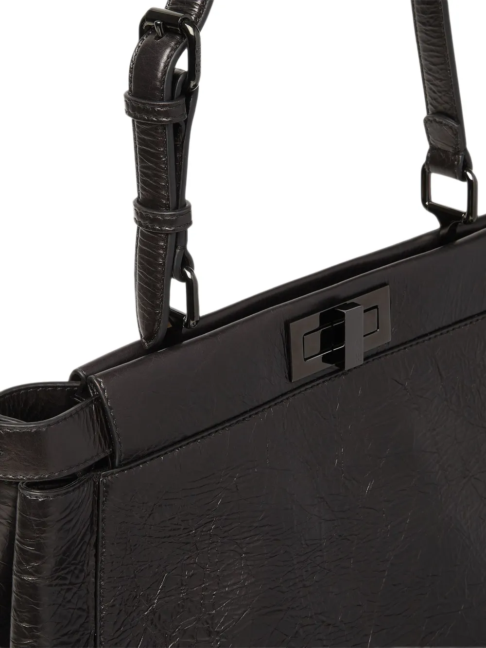 FENDI medium Peekaboo shoulder bag Zwart