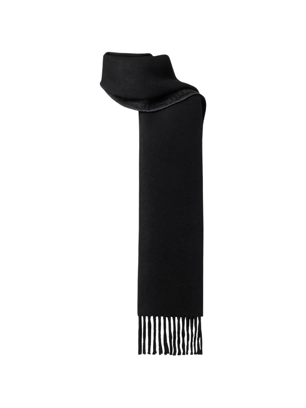 FENDI Dubbelzijdige sjaal met FF-jacquard Zwart