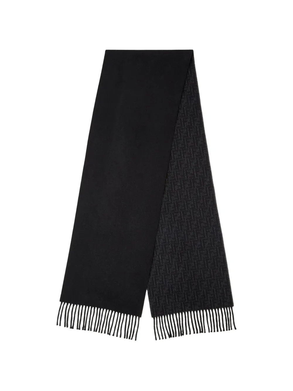 FENDI FF jacquard double-face scarf