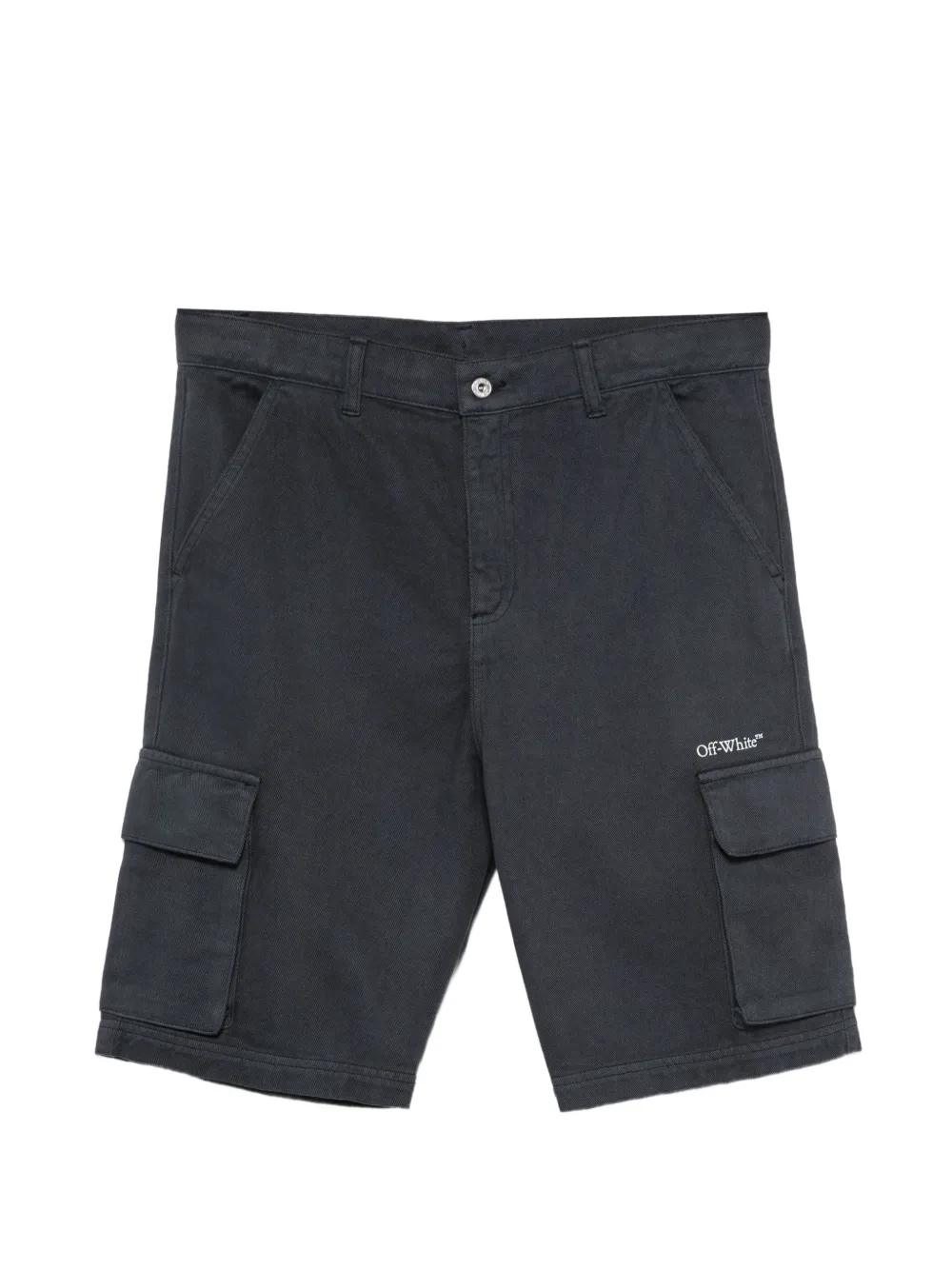 Off-White Kids short cargo à logo imprimé - Bleu Off-White Kids short cargo à logo imprimé - Bleu