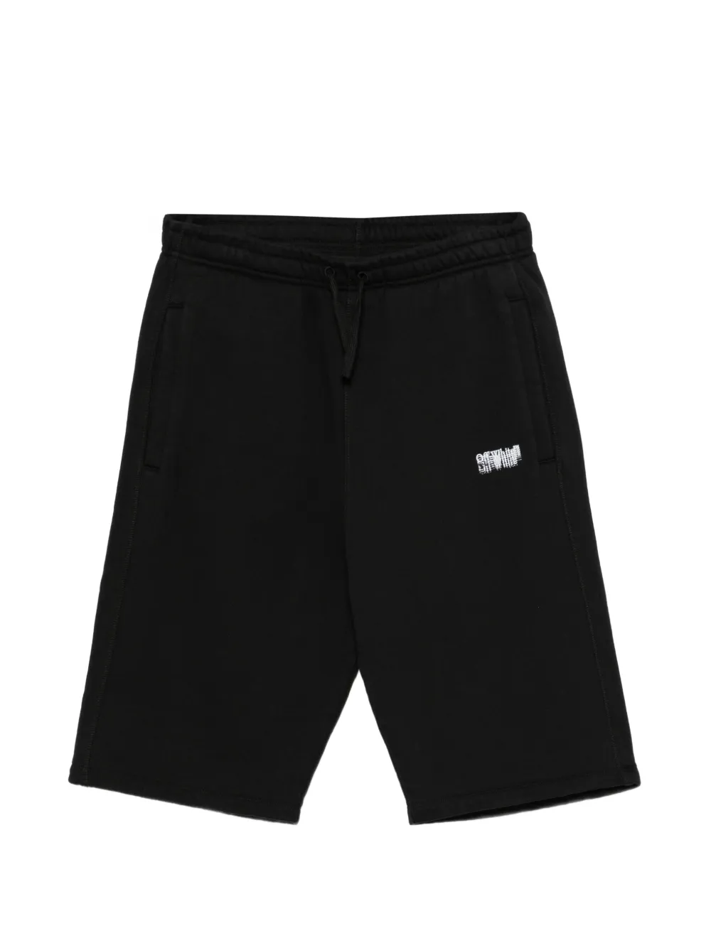 Off-White Kids short à logo imprimé - Noir Off-White Kids short à logo imprimé - Noir