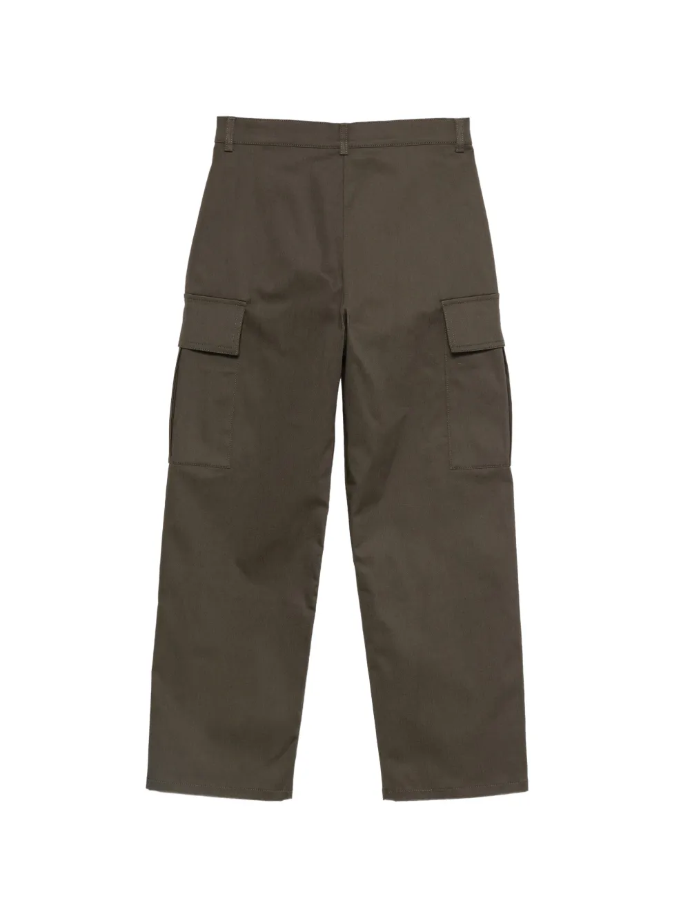 Fendi Kids logo-patch cargo pants Groen