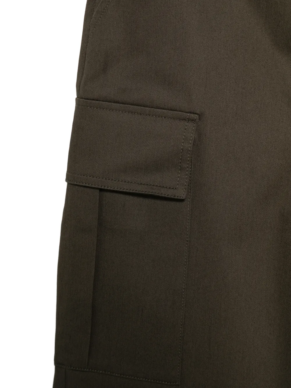 Fendi Kids logo-patch cargo pants Groen