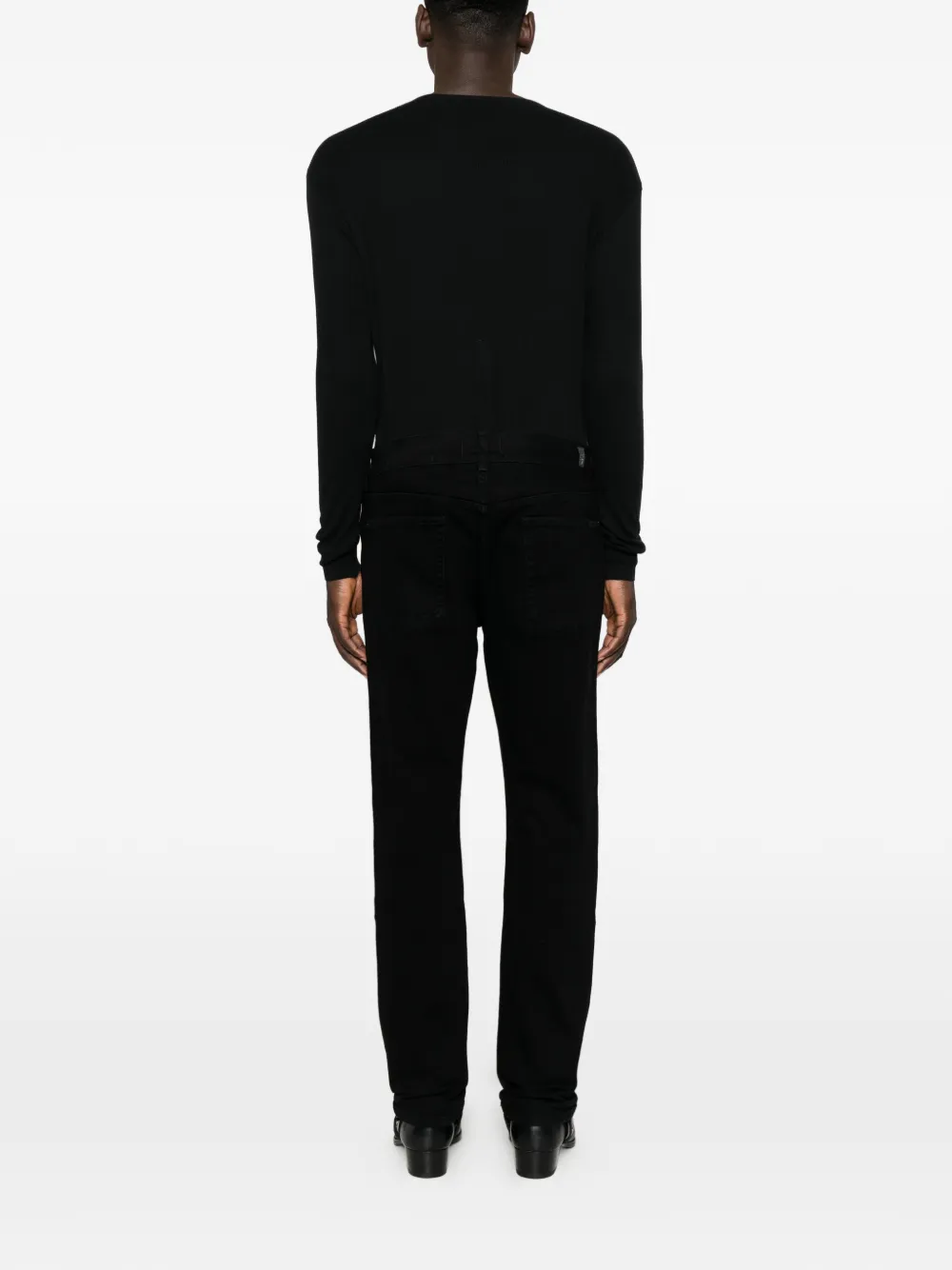 7 For All Mankind straight-leg jeans Zwart