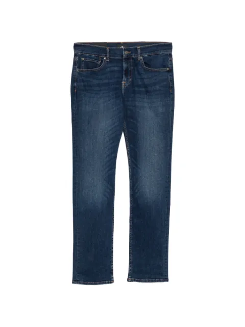 7 For All Mankind faded-effect whiskered jeans