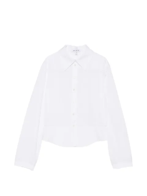 Alaïa cotton poplin basque shirt