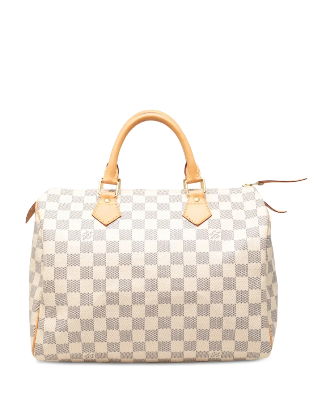 Louis Vuitton Pre-Owned sac boston Speedy 30 en toile Damier Azur (2009) - Blanc