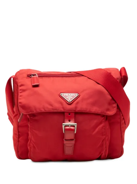 Prada Pre-Owned 2013-2026 Tessuto Zip Buckle Messenger Bag crossbody bag