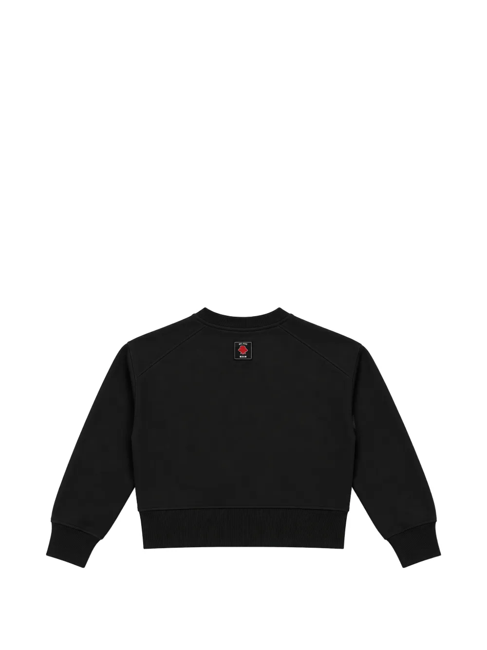 MSGM Kids Sweater met logopatch Zwart