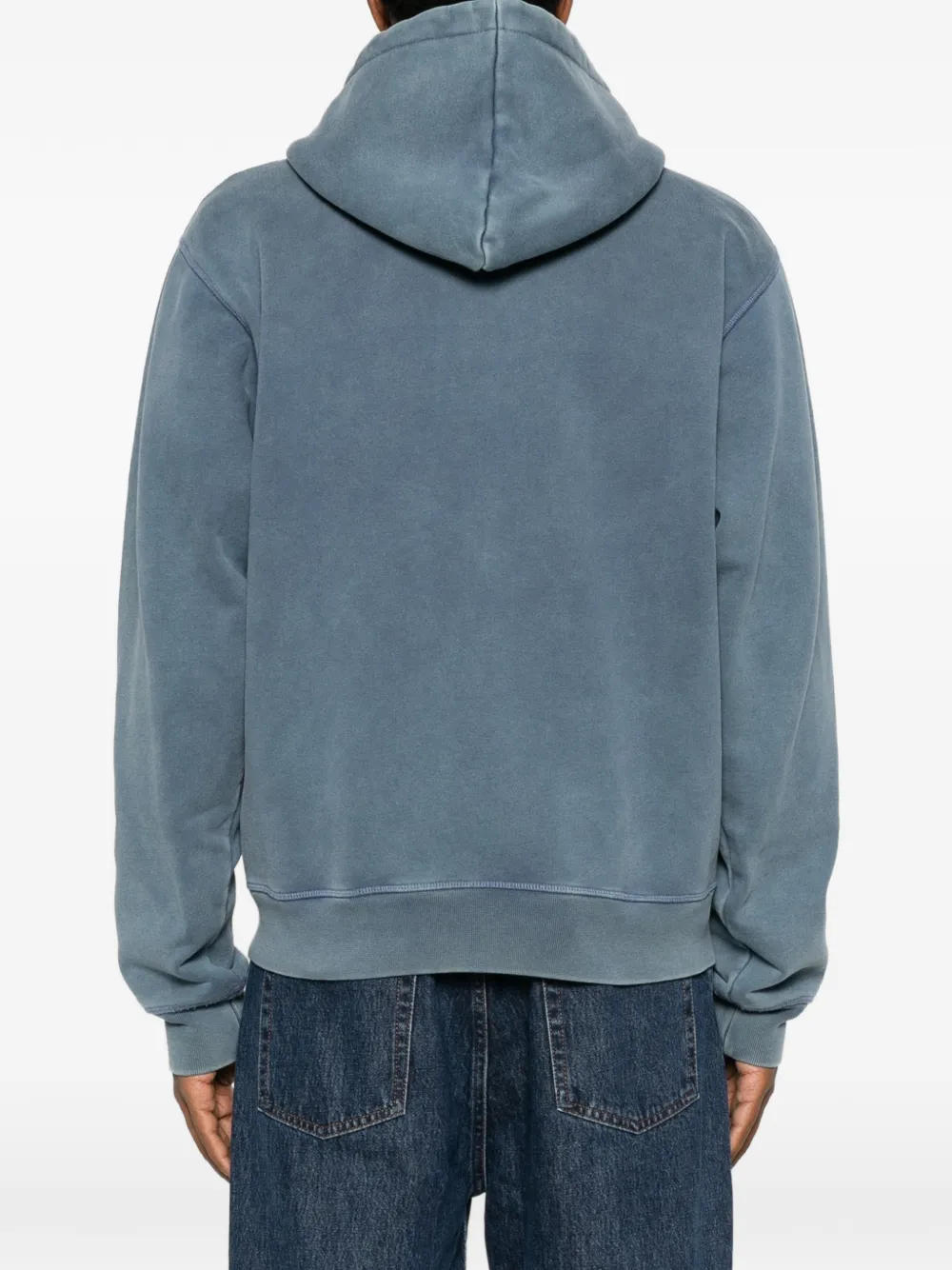 Arte Antwerp Stencil hoodie met logo-print en rits Blauw