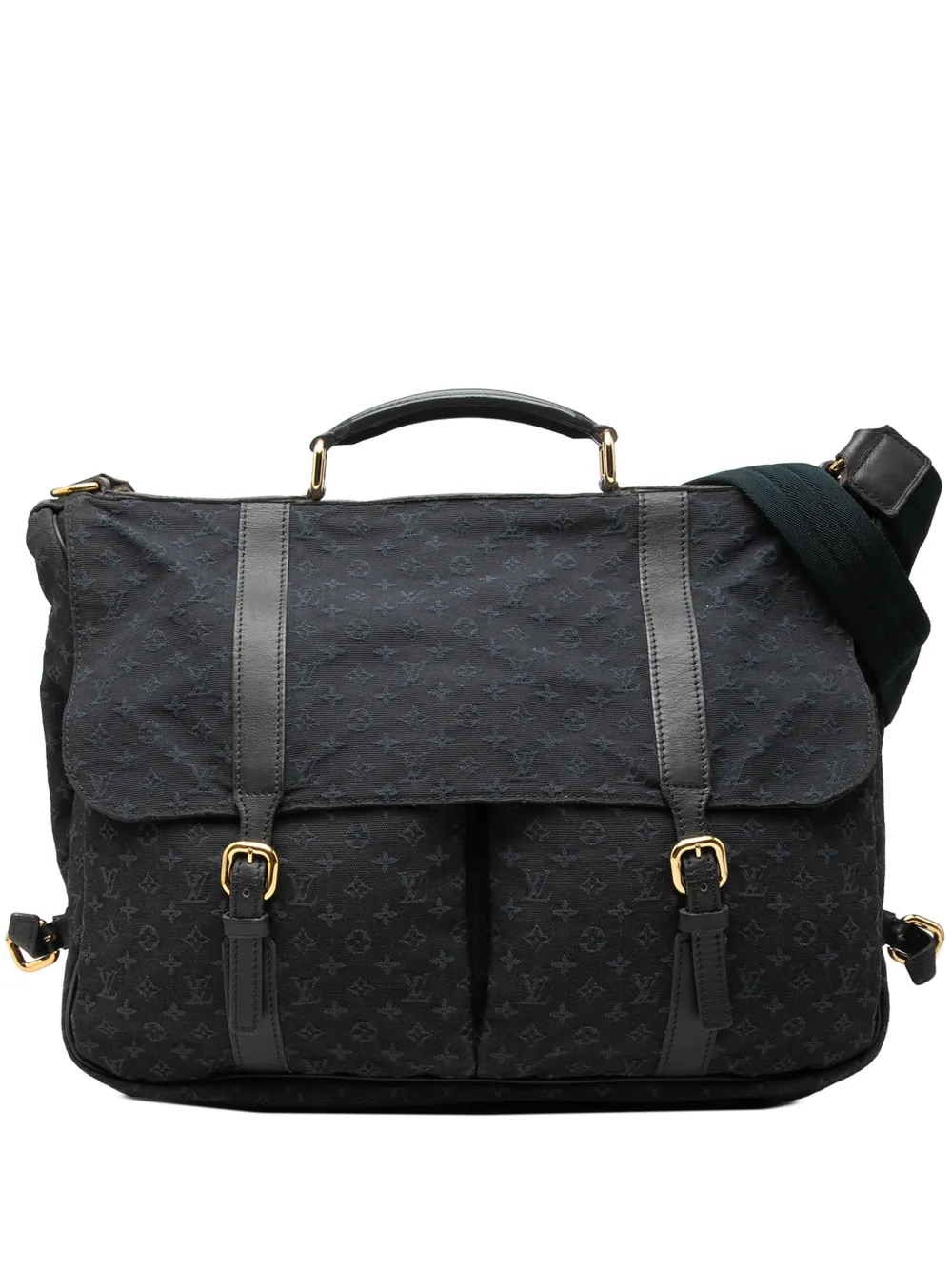 Louis Vuitton Pre-Owned 2002 mini Lin Denise Satchel-Tasche mit Monogramm - Blau