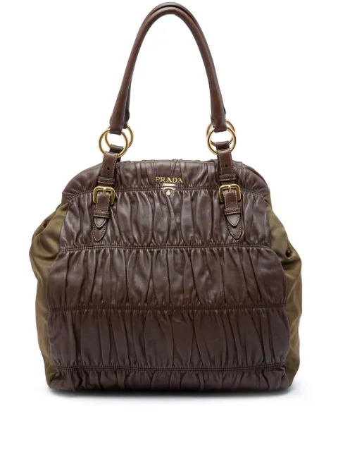 Prada Pre-Owned sac à main Nappa Gaufre and Tessuto (2000-2013)