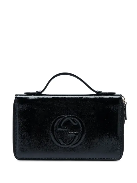Gucci Pre-Owned 2000-2015 Patent Soho Travel Document Case handbag