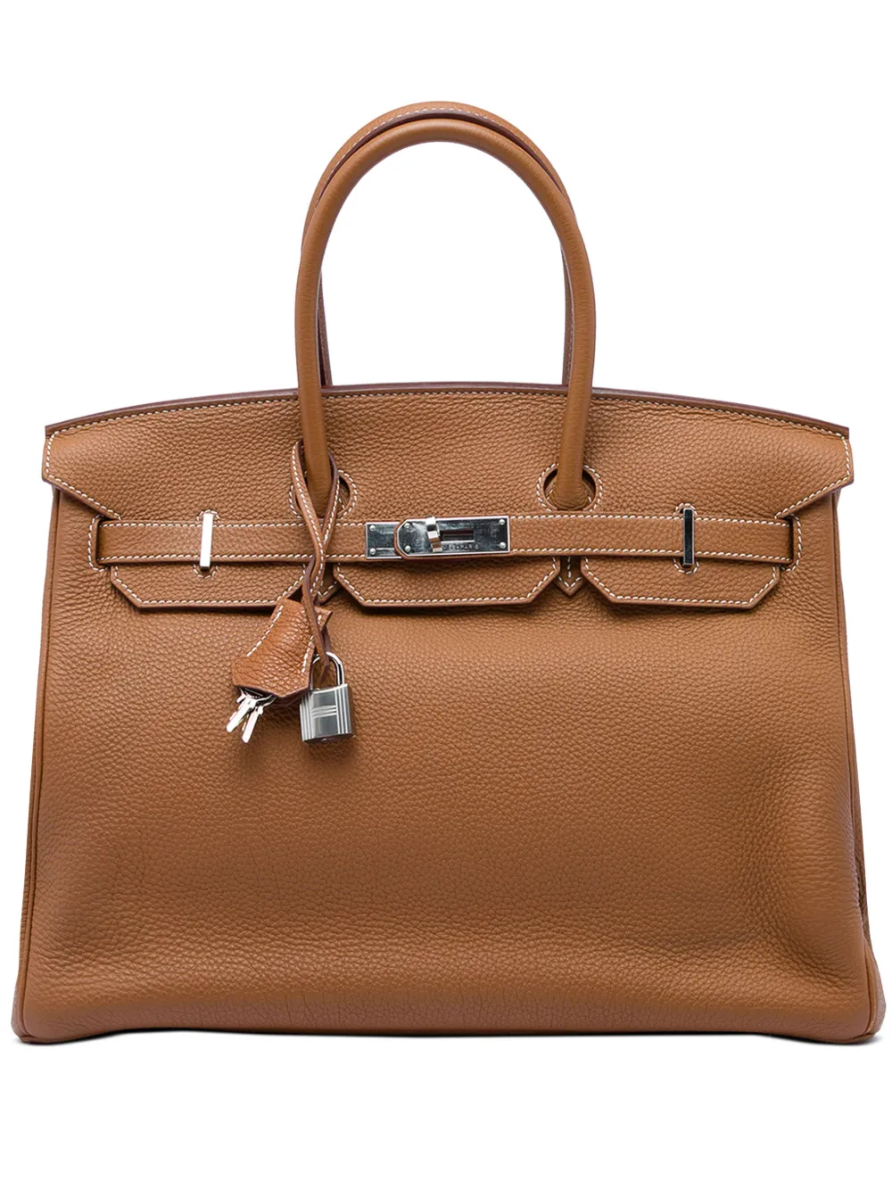 Hermès Pre-Owned 2011-2013 Togo Birkin Retourne 35 handbag - Marrone