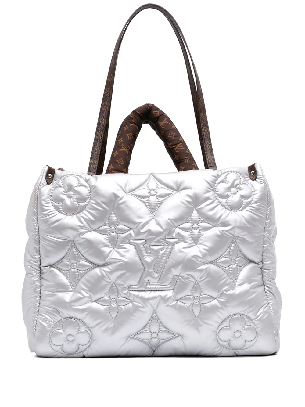 Louis Vuitton Pre-Owned sac à main Pillow OnTheGo GM en Econyl monogrammé (2021-2026) - Marron