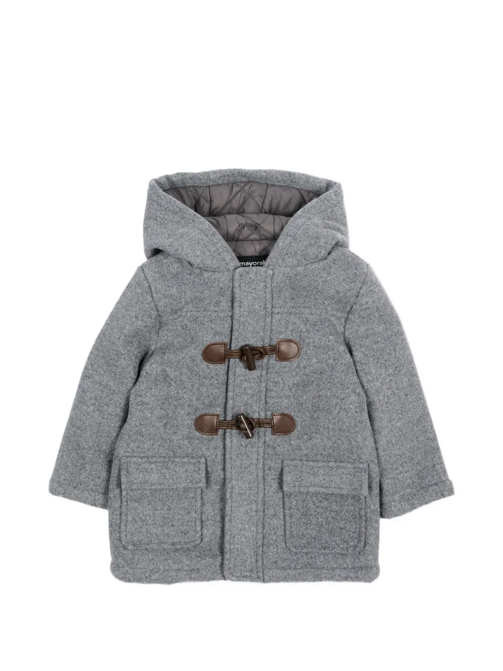 Mayoral Mayoral hooded toggle-fastening coat - Grigio