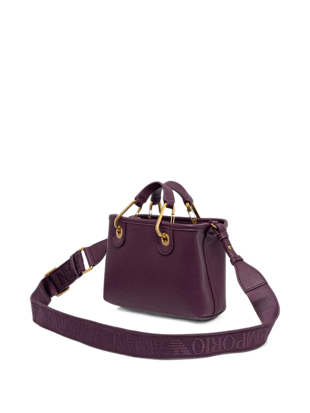 Emporio Armani Shopper met logoprint Paars