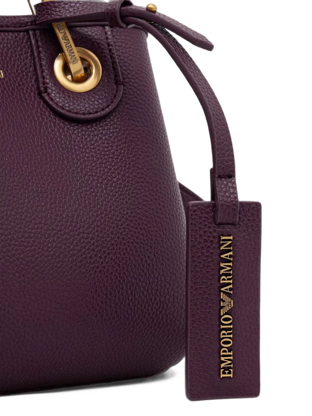 Emporio Armani Shopper met logoprint Paars